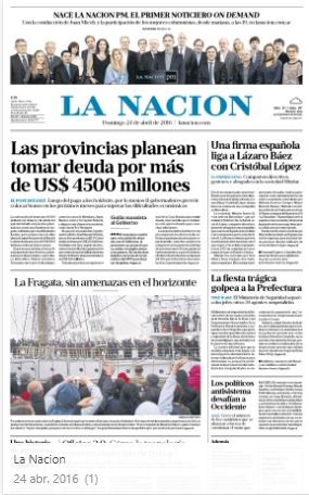 TAPA LA NACION - ENDEUDAMIENTO PROVINCIAL